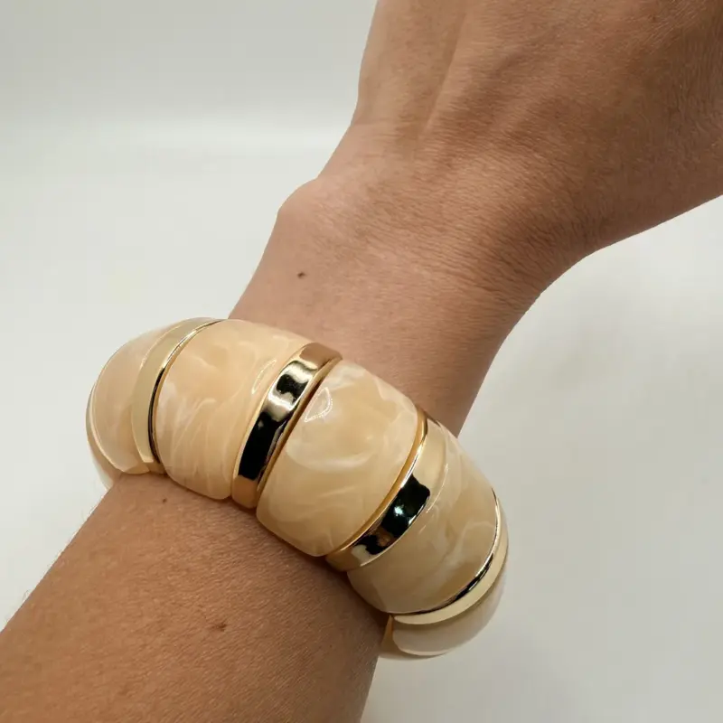 Brazalete elástico segmentado – Marfil