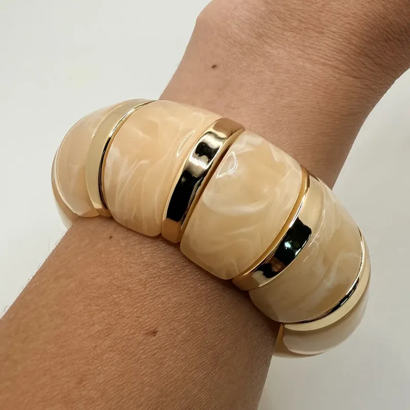 Brazalete elástico segmentada – Marfil